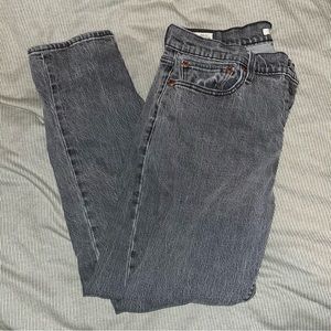 Levi Wedgie gray jeans